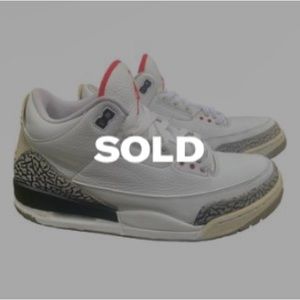 Jordan 3 White Cement - Sold